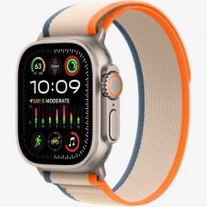 Смарт-годинник Apple Watch Ultra 2 GPS + Cellular (A2986), 49 мм, Titanium, Orange/Beige Trail Loop (S/M) (MRF13UL/A)