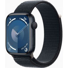 Смарт-часы Apple Watch Series 9 GPS (A2980), 45 мм, Midnight, Midnight Sport Loop (MR9C3QP/A)