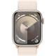 Смарт-часы Apple Watch Series 9 GPS (A2980), 45 мм, Starlight, Starlight Sport Loop (MR983QP/A)