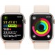 Смарт-годинник Apple Watch Series 9 GPS (A2980), 45 мм, Starlight, Starlight Sport Loop (MR983QP/A)