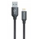 Кабель USB - Lightning 1 м ColorWay Black, 2.1A (CW-CBUL004-BK)