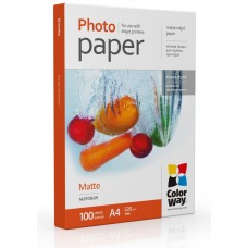 Фотопапір ColorWay, матовий, A4, 220 г/м², 100 арк (PM220100A4)