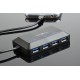 Концентратор USB 3.0 Type-С Maxxter ACT-HUB3C-4P USB 3.0, 4 порти, пластик, чорний