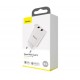 Мережевий зарядний пристрій Baseus Speed Mini Dual U, White (CCFS-R02)
