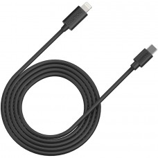 Кабель USB - Lightning 2 м Canyon CFI-12 Black, до 20 Вт, PD (CNE-CFI12B)