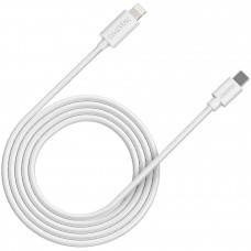 Кабель USB - Lightning 2 м Canyon CFI-12 White, до 20 Вт, PD (CNE-CFI12W)