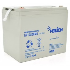 Батарея для ИБП 12В 80Aч Merlion AGM GP12800M8 12 V 80 Ah ( 260x165x210(215))
