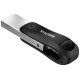 Флеш накопитель USB 256Gb SanDisk iXpand Go, Black/Silver, Lightning / USB 3.0 (SDIX60N-256G-GN6NE)