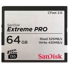 Карта памяти CFast 2.0, 64Gb, SanDisk Extreme PRO, 525 / 430 MB/s (SDCFSP-064G-G46D)