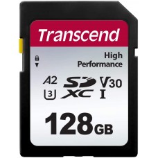 Карта пам'яті SDXC, 128Gb, Сlass10 UHS-I U3 V30 A2, Transcend 330S (TS128GSDC330S)