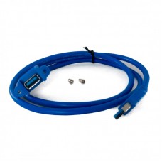 Кабель-подовжувач USB3.0 1 м Extradigital Blue, з кріпленням (KBU1878)