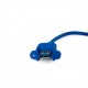 Кабель-подовжувач USB3.0 1 м Extradigital Blue, з кріпленням (KBU1878)