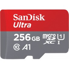 Карта пам'яті microSDXC, 256Gb, Class10 UHS-I U1 C10 A1, SanDisk Ultra (SDSQUA4-256G-GN6MN)