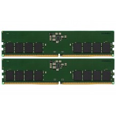 Память 8Gb x 2 (16Gb Kit) DDR5, 4800 MHz, Kingston, CL40, 1.1V (KVR48U40BS6K2-16)