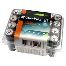 Батарейка AA (LR6), лужна, ColorWay Alkaline Power, 24 шт, 1.5V, Plastic box (CW-BALR06-24PB)