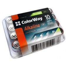 Батарейка AAA (LR03), щелочная, СolorWay Alkaline Power, 24 шт, 1.5V, Plactic box (CW-BALR03-24PB)