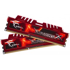 Пам'ять 8Gb x 2 (16Gb Kit) DDR3, 1333 MHz, G.Skill RipjawsX, Red (F3-10666CL9D-16GBXL)