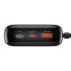 Универсальная мобильная батарея Baseus Power Bank з USB-C Cable 20000mAh 22.5W Black (PPQD-I01)
