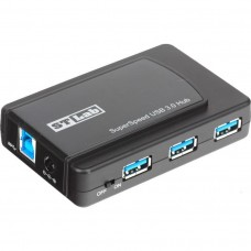 Концентратор USB 3.0 STlab U-770 HUB 7 портів, з БП, чорний