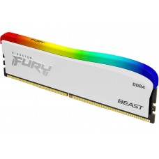 Память 8Gb DDR4, 3600 MHz, Kingston Fury Beast RGB, White (KF436C17BWA/8)
