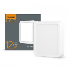 Світильник стельовий квадратний Videx LED, White, 12 Вт (VL-DLSS-125)