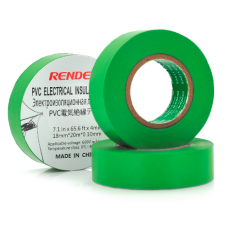 Ізоляційна стрічка Render, Green, 20 м, 0,10 x 18 мм