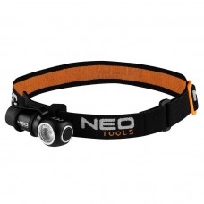 Фонарь налобный NEO Tools, Black, 6 Вт, 600 Лм (99-027)