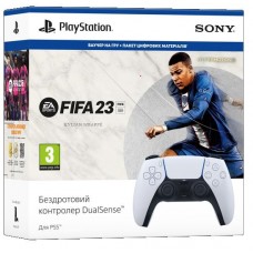 Геймпад Sony PlayStation 5 DualSense, White + гра FIFA 23 (ваучер) (9440796)