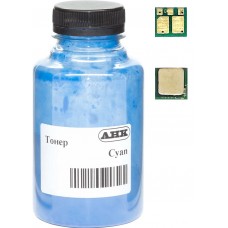 Тонер + чип HP CLJ M180/M181, Cyan, 35 г, AHK (1505183)