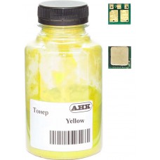 Тонер + чіп HP CLJ M180/M181, Yellow, 35 г, AHK (1505184)