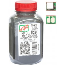 Тонер + чип HP CLJ Pro M254/M280/M281, Black, 60 г, AHK (1505190)