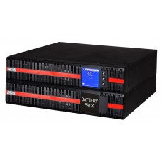 Джерело безперебійного живлення PowerCom Macan MRT-6000 RM LCD, Black