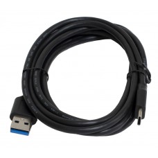 Кабель USB - USB Type-C 2 м Patron Black, USB 3.0 (PN-USB3-TYPEC-2M)