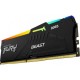 Пам'ять 32Gb x 2 (64Gb Kit) DDR5, 5600 MHz, Kingston Fury Beast RGB, Black (KF556C36BBEAK2-64)