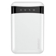 Универсальная мобильная батарея 10000 mAh, Dudao, White (6973687243579)