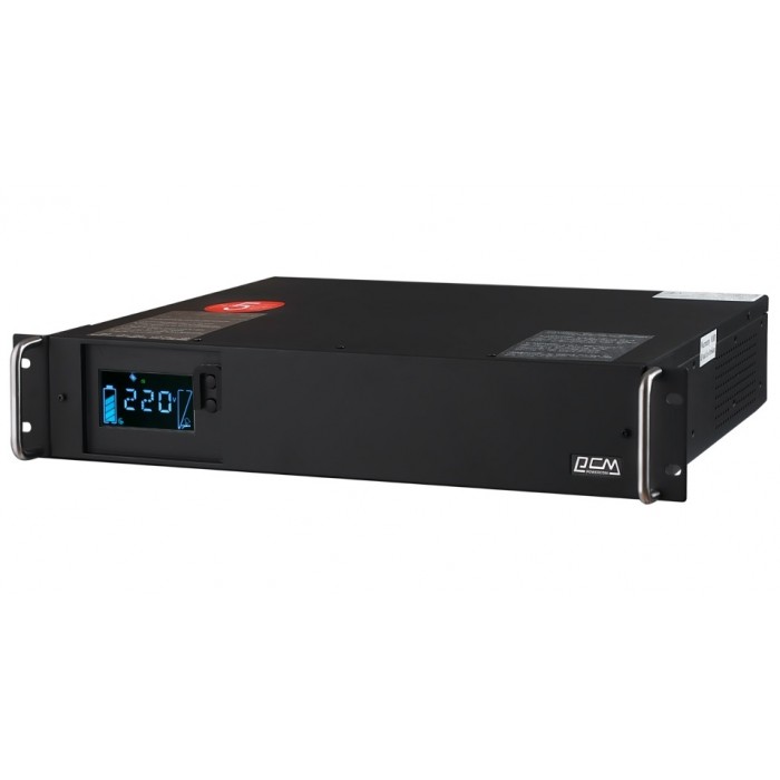 ДБЖ PowerCom KIN-1500AP RM LCD (2U), Black