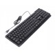 Клавіатура Maxxter KBM-U01-UA офісна, USB, Black
