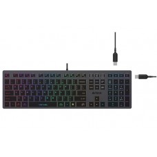 Клавіатура A4tech FX60H Grey Neon backlit, Fstyler keyboard, USB