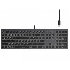 Клавиатура A4tech FX60H Grey White backlit, Fstyler keyboard, USB