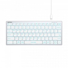 Клавиатура A4tech FX61 White, Fstyler keyboard, USB, голубая подсветка