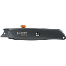 Нож NEO Tools с сегментированным лезвием, 18 мм, 155 мм, металлический корпус (63-702)