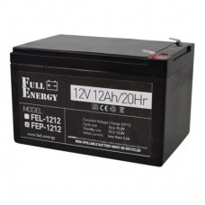 Батарея для ИБП 12В 12Ач Full Energy FEP-1212, Black, 12V, 150x98x95 мм