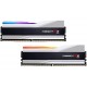 Пам'ять 32Gb x 2 (64Gb Kit) DDR5, 6400 MHz, G.Skill Trident Z5 RGB, Silver (F5-6400J3239G32GX2-TZ5RS)