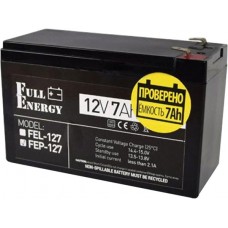Батарея для ИБП 12В 7Ач Full Energy, FEP-127, ШхДхВ 65х150х95
