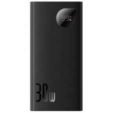 Универсальная мобильная батарея 10000 mAh, Baseus Adaman Metal Digital, Black, 30W QC (PPAD040001)