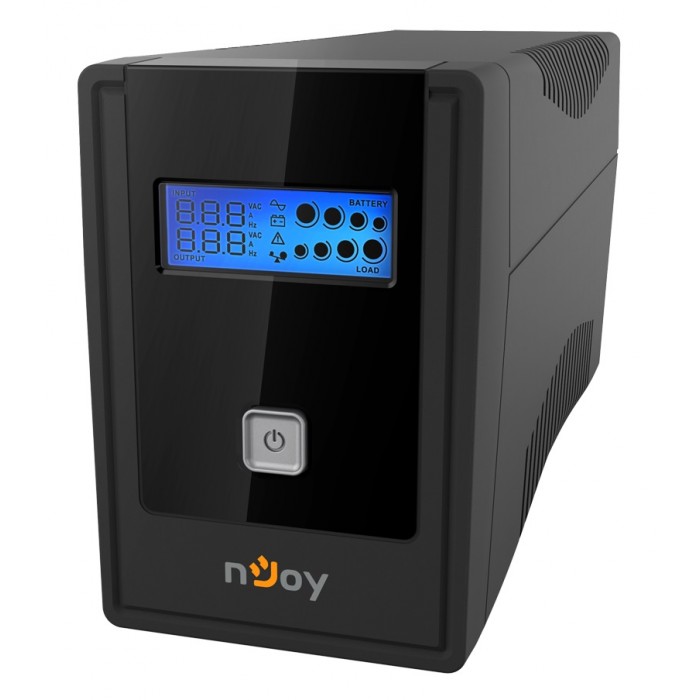 ДБЖ nJoy Cadu 650 USB Black, 650ВА, LCD, Line-Interactive, 3 ступ AVR, 160-290В