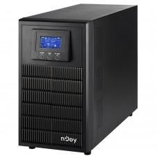 ИБП nJoy Aten Pro 3000 Black, Online, 4 x Schuko, USB, LCD, металл, чистая синусоида
