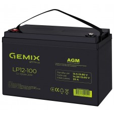 Батарея для ИБП 12В 100Aч Gemix LP12-100, ШхДхВ 328x172x215