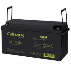 Батарея для ДБЖ 12В 150Aч Gemix LP12-150, ШхДхВ 490x175x240