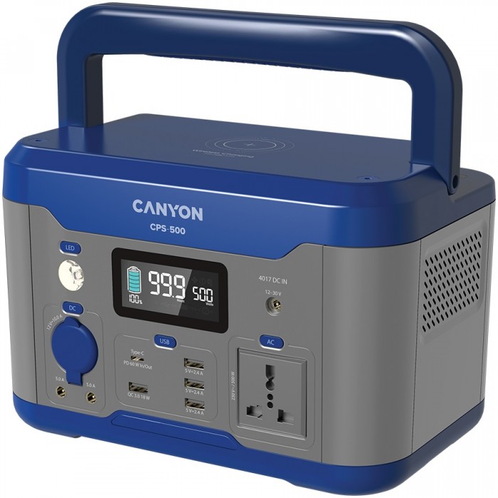 Зарядна станція Canyon CPS-500, Grey/Blue (CND-PS15UNS)